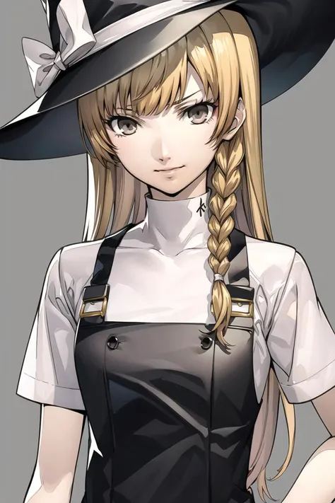 best quality, masterpiece, solo, 1girl, <lora:soejimav5-10:0.9>, looking at viewer, kirisame marisa, smug,