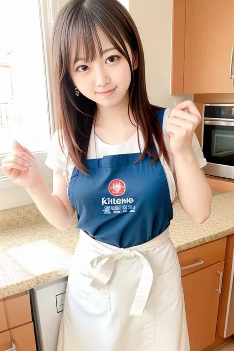 masterpiece,RAW photography of realyami, best quality ,kitchen, apron,long hair, smile,sun shining,
<lora:realYamiRealYami_realYamiV15:0.8> <lora:incomingHug_v11:1>