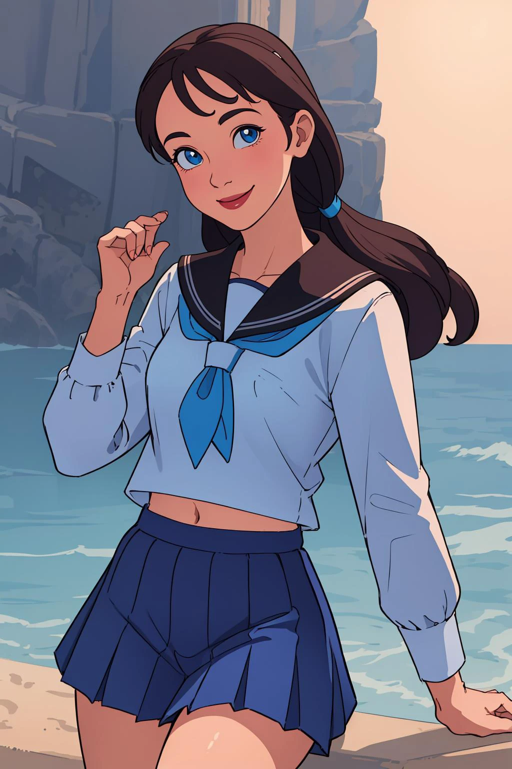 girl, smiling