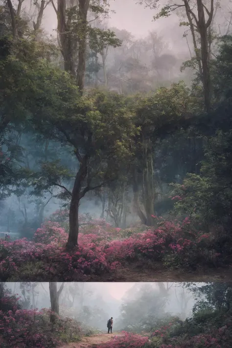 Concept Art,(masterpiece:0.3) high detailed,bright natural lighting,shadows,high contrast,a tropical Forest in alien planet,two big moons in sky,Old civilization ruins,seeing (mythical alien like not on earth plantations Neon lights on Flower kind plants) Trees plants and flowers from the ground,view from below,atmospheric dreamscape painting,dream scenery art,highly detailed visionary art,cgi style,vibrant oil painting,splash art,Cozy mystery,masterpiece 8k wallpapper,neoplasticism,Unreal Engine,dramatic lightingvines,overgrown,ink stains,ink splatters,ink runs,ink spots,faded ink,ral-dissolve,linquivera,liiv1,on parchment,