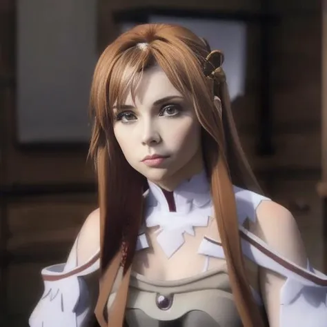 ((((solo)))), {high quality}, ((brown eyes)), ((light reddish brown hair)), 1female, full body, masterpiece, (perfect eyes), colorful, full body ((perfect face)), <lora:asuna_(stacia)-v1.5:1>