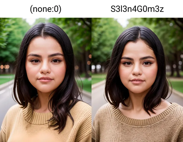 upper body, young adult woman (none:0) outside, beautiful woman<lora:S3l3n4G0m3z4-RealPersonTraining_4L-byShurik:1.2> Hispanic, brown eyes,
wearing (sweater), portrait, beautiful face, pretty eyes, outside, portrait, park, trees, teeth, eyes open, ward winning photo, best quality, upper body, windblown black hair, by lee jeffries nikon d850 film stock photograph 4 kodak 400 camera f1.6 lens rich colors hyper realistic lifelike texture natural lighting unreal engine trending on artstation cinestill 800, (100mm lens) <lora:epiCRealismHelper:1>
