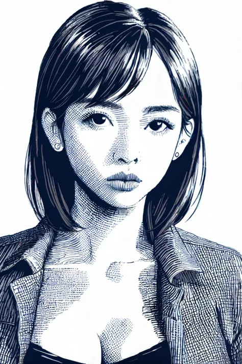 <lora:ballpointpen:1>  cleavage, ballpoint pen drawing,
(best quality, masterpiece, RAW photo,ultra-detailed:1.2), <lyco:GoodHands-beta2:1.0>,1girl,solo,looking at viewer,