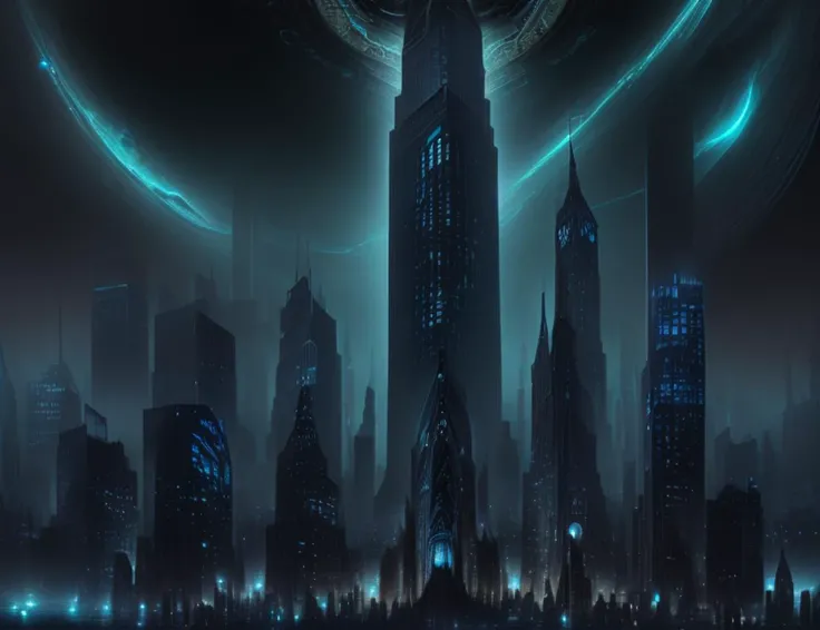 <lyco:DonMWr41th-000013:1.0> DonMWr41th city,darkness, detailed