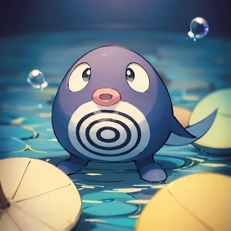centered, award winning photo, (looking at viewer:1.2), |  Poliwag_Pokemon, |underwater, bubbles, | bokeh, depth of field, cinematic composition, | <lora:Poliwag_Pokemon_Anime:0.8>