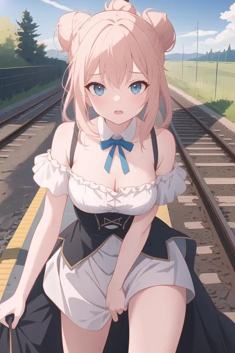 (8K、Highest quality、highest quality、masterpiece)、Detailed face、One girl、ONE boy、Sandalwood、、long hair、、blunt bangs、Grey Eyes、、、((Blazer jacket))、((White shirt))、((Pleated skirt))、((No panties))、((bent over))、on the train、Standing in front of the train door、Sticks to the door glass、((Pressing her chest against the train window 1.6))Spread your legs、Very large breasts、Nipples are visible、、Black Pantyhose、Milk dripping from nipples、Milk spurting from the nipple、、Open your mouth、Troubled face、Close ~ eyes、Love juice、Full body portrait、Masturbation、Put the vibrator in the crotch、Black Loafers、No panties、No bra