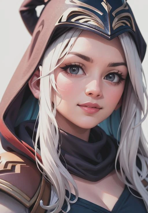 <lora:ashe:0.8>, ashe, smirk, portrait,, (majestic, stunning, exquisite:1.3)