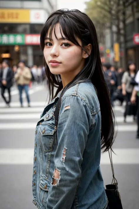 RAW portrait photo, embedding:YajimaMaimi in busy Tokyo street, embedding:fcDetailPortrait