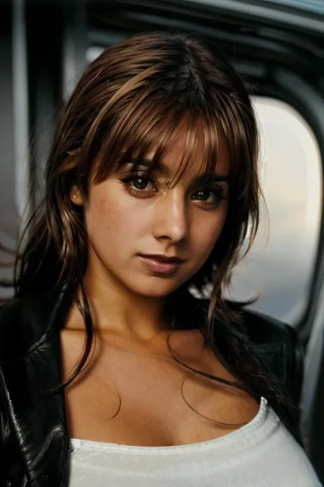 <lora:Louise_Nurding_nee_Redknapp:1> l1873n, 1girl, solo, masterpiece, best quality, detailed face, cop costume, planet