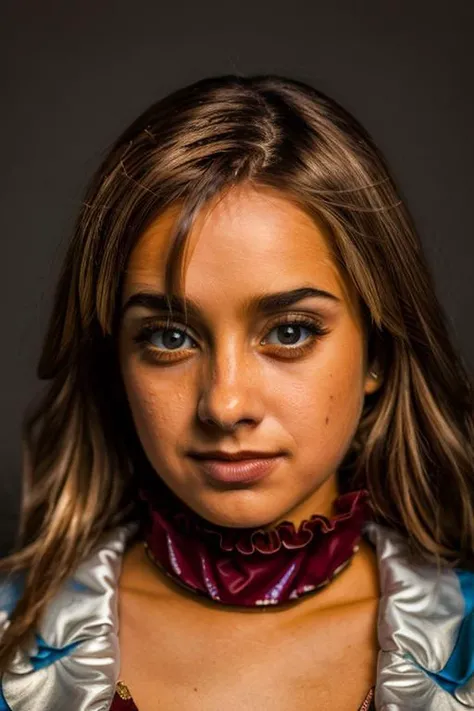 <lora:Louise_Nurding_nee_Redknapp:1> l1873n, 1girl, solo, masterpiece, best quality, detailed face, clown costume, fire