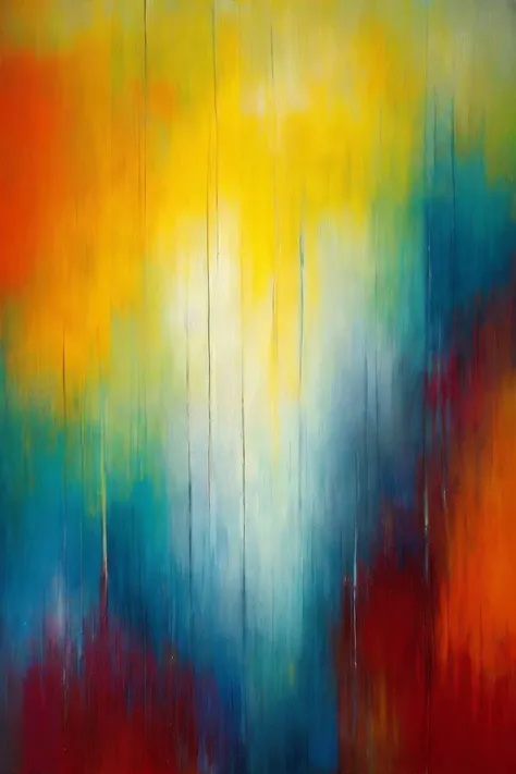 art by Duy Huynh   Painted Brushstrokes: Extreme close-up of individual brushstrokes on a canvas, revealing the artist's technique and texture. (macro, abstract, vibrant colors, texture)