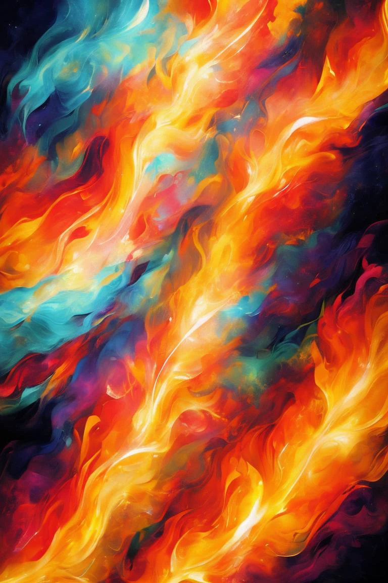art by Brian Stelfreeze Fire's Embrace: Freeze the fleeting dance of flames in a mesmerizing close-up, capturing the warm hues and flickering movement. (close-up, abstract, fiery tones)