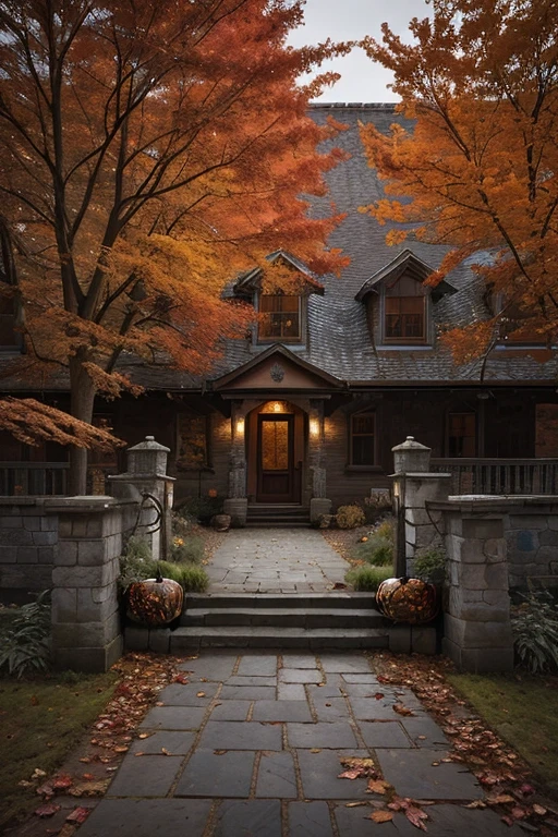 (photo RAW),(autumn,a house with a stone walkway and a tree in the front:1.3),(abstract textured background:1.2),masterpiece, top quality, best quality, official art,highest detailed,depth of field,bokeh,atmospheric lighting, cinematic composition,complex multiple subjects, 4k HDR, (intricate details),(hyperdetailed:1.15),micro-contrast, sharp detail elements, <lora:add_detail:0.75> <lora:add_sharpness:0.15>, dusty atmospheric haze, high quality textures of materials, volumetric textures, coating textures, metal textures