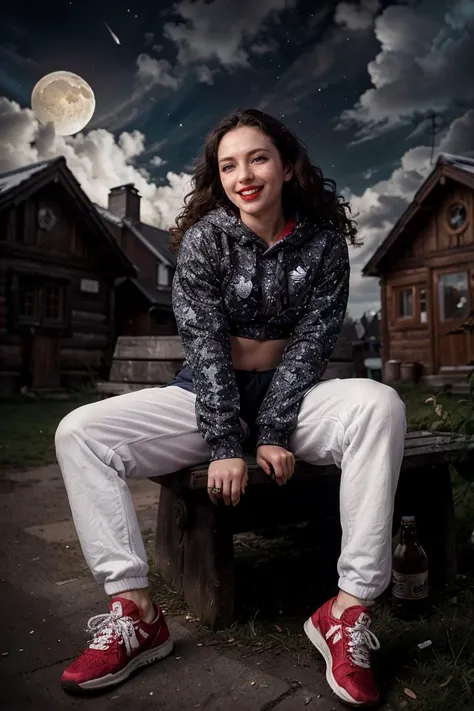 woman,pelt coats,prengant,Squat,at winter season