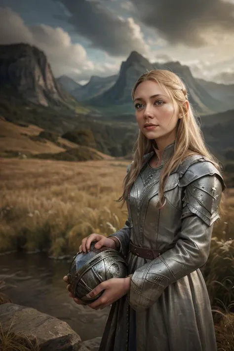 Galadriel's gifts, Helm's Deep (art by Andreas Gursky:0.4), , lord of the rings ,lord of the rings style , masterpiece, best quality, 24mm, 4k textures, soft cinematic light Best quality, masterpiece, ultra high res,(photorealistic:1.4), ,outdoors,dramatic lighting,sharp focus,depth of field,