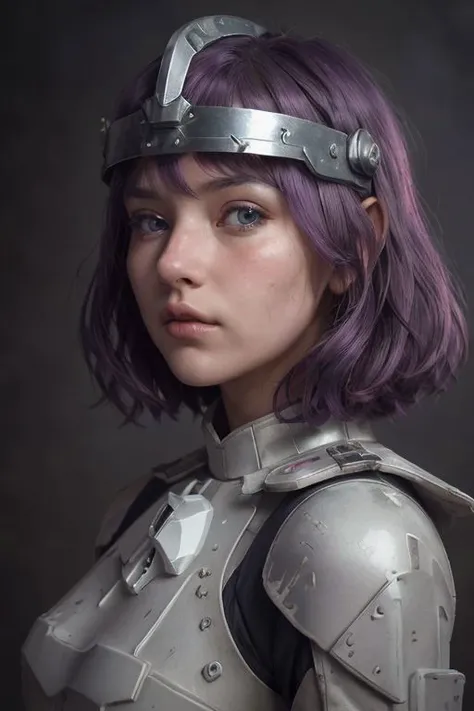 (imperial stormtrooper, ),(girl in an imperial helmet) (purple hairstyle), top quality, best quality, official art,highest detailed,,atmospheric lighting, cinematic composition,complex multiple subjects, 4k HDRvaporwave style , , , highly detailed,,,Leica Q2 with Summilux 35mm f/1.0 ASPH, hanfu,clear face, Ultra High Resolution, wallpaper, 8K,Rich texture details, hyper detailed, detailed eyes, detailed background, dramatic angle, epic composition,