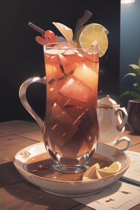 <lora:magic_tea:0.8>,
tea, beverage, 
masterpiece, best quality, highres, soft lighting, best quality, hyper detailed