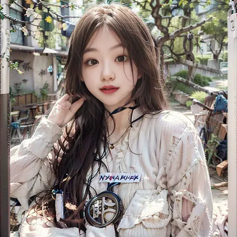 a 20 years women smile at you ,with white dress, naked body