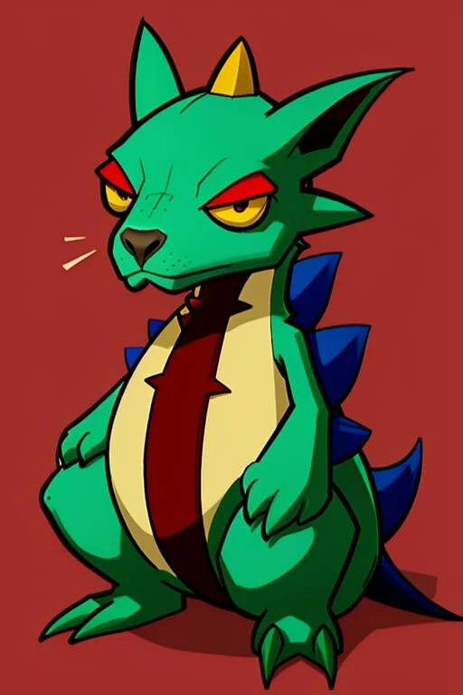<lora:Invader Zim Style:1.0> invader_zim_style, <lora:RPGLizardFolk:0.75> rpglizardfolk person,