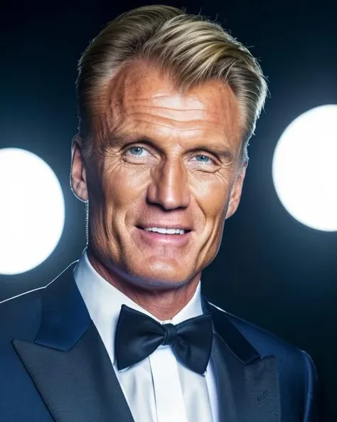 (masterpiece, best quality), Dolph Lungren wearing official suit, 1 man, epic (photo, studio lighting, hard light, sony a7, 50 mm, matte skin, pores, colors, hyperdetailed, hyperrealistic), ultrasharp, <lora:dolph:0.95>