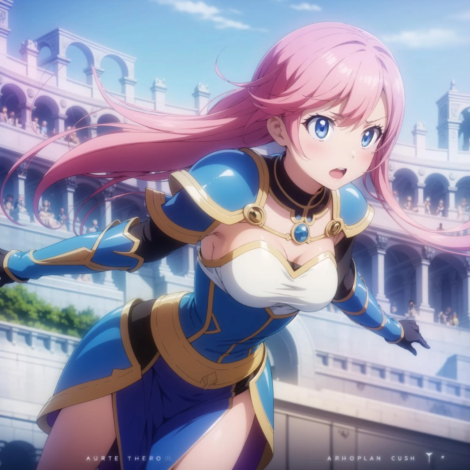 ,1girl,fighting,at coliseum,breasts plate,armor,
<lora:leco_fantasy:-1>