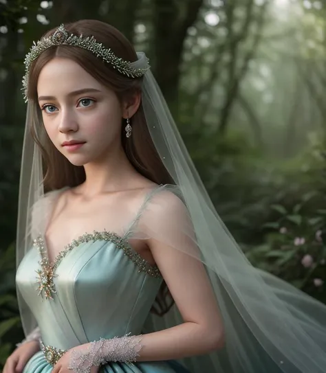 a princess, photorealistic, manufacturing waste ((realism)), extremely high quality RAW photograph, ultra detailed photograph, sharp focus, high resolution, (detailed skin:1,3),high quality, film grain, Fujifilm XT3,Highly Detailed, , ((Magical Photo:1.3) of (Realistic:1.3) Ethereal Fantasy, Realistic, Fiction,