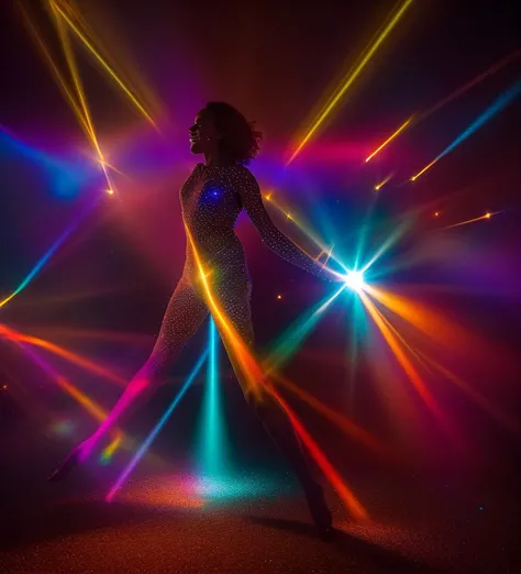 Optical flares playfully dance across the image, creating shimmering bursts of light that add a touch of magic and mystique. These flares add an element of visual interest and draw the viewer's attention to specific areas within the frame.