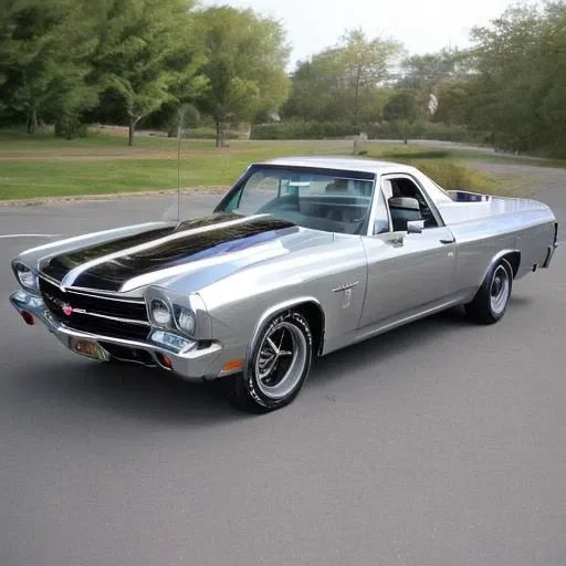 ((best quality)), <lora:El_Camino:1> Silver El Camino