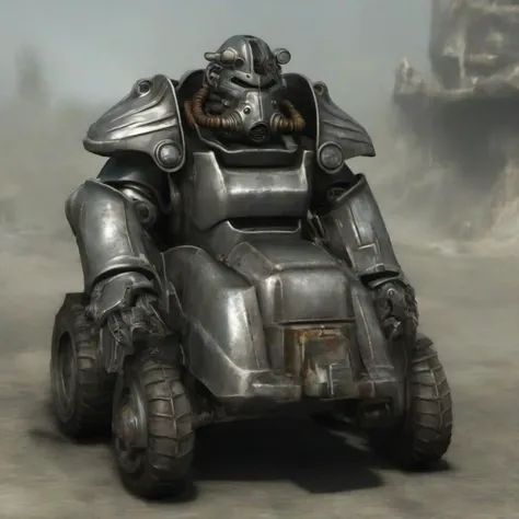masterpice,high quality,
<lora:PE_PowerArmor:0.8> PEPowerArmor,
driving a tiny clowns car