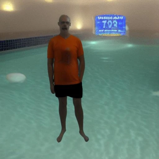 a weirdcore image of an indoor pool
