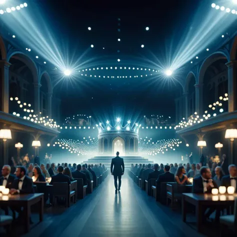 cinematic film still <lora:FF-Style-Astigmatism-1.0.LORA:1> Astigmatism, Astigmatism style, digital art, Feigned "The King of Progress", Panorama, Bimbocore, ethereal magical atmosphere, 4K, contest winner, art by Kate Van Suddese, night time . shallow depth of field, vignette, highly detailed, high budget, bokeh, cinemascope, moody, epic, gorgeous, film grain, grainy