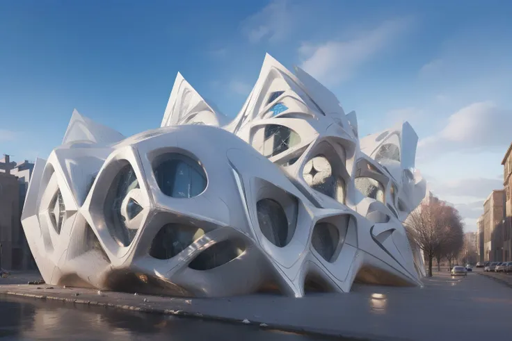 <lora:net:1>, net building, <lora:zaha:0.7>, zaha, (masterpiece, best quality, high quality, highres, ultra-detailed),
