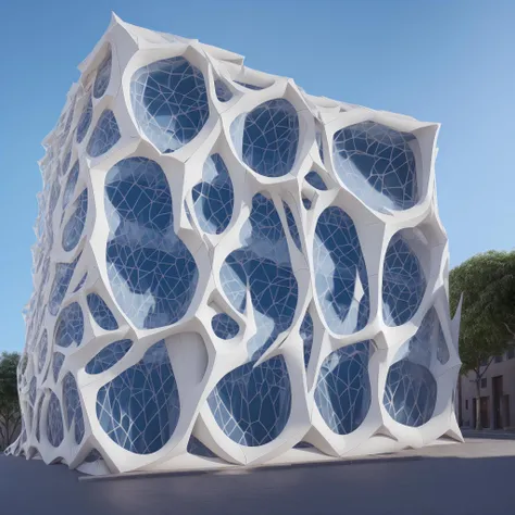 <lora:net-000005:1>,blue net building,