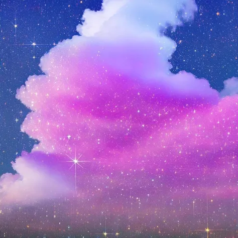 <lora:sara_100_2eph:1> glitter  pink cloud