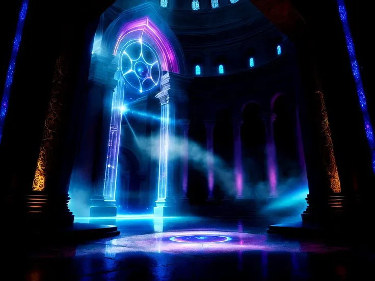 fantasy, mystic temple, (light framed portal)++, (A gateway to another world)+, (an offworld gate)+, ethereal, vaporwave, ultra high resolution, award-winning, breathtaking attention to detail, otherworldly, cinematic, epic, sharp focus, masterpiece, 16k, UHD, 32k, natural wonder, artistic, perfect, elegant, expressive, nice looking, absurdres, high budget, dramatic, vibrant, best quality, perfectionism, crystalline, volumetric lighting, atmospheric, hard shadows, aesthetic, hyperrealistic, complex background, Techniscope <lora:Ein/DW-000008:0.1><lora:Ein/rainbow:0.1>