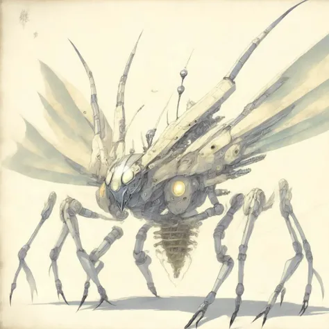 anime Mechanical Alien Invasion, I welcome our new Insect Overlords (InsectOverlords style:1) <lora:djzInsectOverlords:0.8)