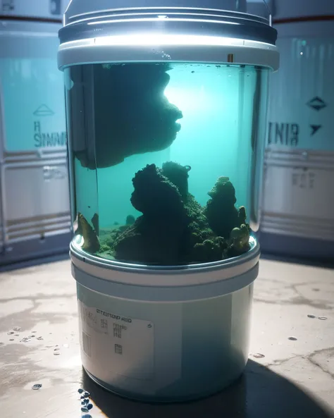 (photorealistic:1.4), (best quality:1.0), (ultra highres:1.0), 8k, RAW photo, (masterpiece:0.2), 
<lora:zyd232_StasisPod_v1_0:0.6> (stasis pod, in container, submerged:1.5), green liquid, green bubbles, mecha, science fiction, 
(pureerosface_v1:0.5)