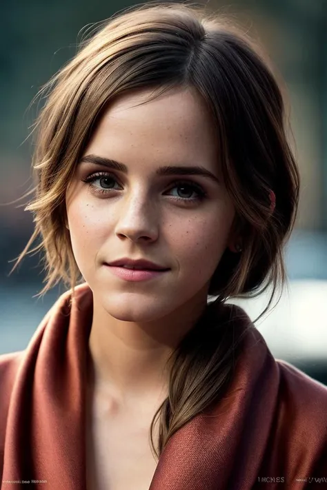 photo of beautiful (emwats0n:0.99), a woman in a (movie premiere gala:1.1), perfect hair, wearing (sexy red stole:1.1), (paparazzi in background), ((Peach:1.1)), modelshoot style, (extremely detailed CG unity 8k wallpaper), professional majestic (photography by  walker evans:1.1), (Nikon FE Camera), 24mm, exposure blend, hdr, faded, extremely intricate, High (Detail:1.1), Sharp focus, dramatic, soft cinematic light, (looking at viewer), (detailed pupils), cute smile, 24mm, 4k textures, soft cinematic light, adobe lightroom, photolab, elegant, ((((cinematic look)))), soothing tones, insane details, hyperdetailed, low contrast