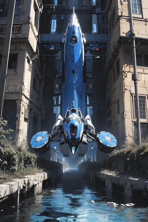 best quality, masterpiece, ultra high res, absurdres, (ebstyle:1.2), multiple monochrome, blue theme, <lora:electric_bastionland-b2:0.9>,
ruinous, Robot factory, Gravity-defying hovercraft, Extraterrestrial amusement park, A world rich in exotic minerals and rare elements, attracting prospectors and miners from across the galaxy.,