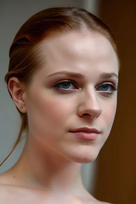 full color photography of Evan Rachel Wood, (nude:1.0), (oiled shiny skin:1.0), face close up,
masterpiece, best quality, sharp focus, highres 8k uhd, ultra-detailed, rim light, deep grey background,
<lora:Evan Rachel Wood:1>