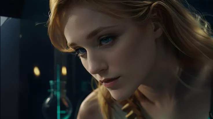 full body, naked Evan Rachel Wood, long blonde hair, perky breasts, standing behind a glass wall in a bio lab, <lora:Evan Rachel Wood:0.7>, <lora:add_detail:0.3>, (depth of field,:1.4)