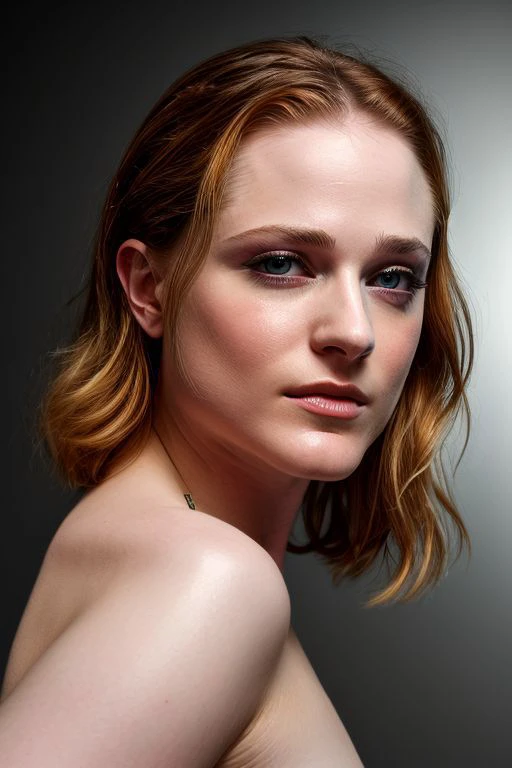 full color photography of Evan Rachel Wood, (nude:1.0), (oiled shiny skin:1.0), face close up,
masterpiece, best quality, sharp focus, highres 8k uhd, ultra-detailed, rim light, deep grey background,
<lora:Evan Rachel Wood:1>