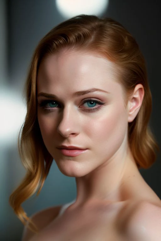 full color photography of Evan Rachel Wood, (nude:1.0), (oiled shiny skin:1.0), face close up,
masterpiece, best quality, sharp focus, highres 8k uhd, ultra-detailed, rim light, deep grey background,
<lora:Evan Rachel Wood:1>