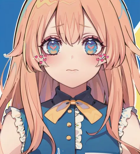 1girl,anime,solo,portrait,❤ , heart, ribbon, colorful,flat color,vector art,outline,. <lora:flat:0.3> ,mouth closed <lyco:vivid-05epoch:1.0>