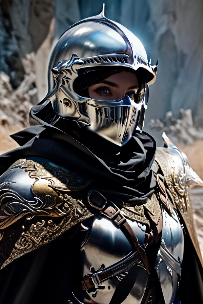 best quality,masterpiece,highly detailed,ultra-detailed,
<lora:neg9V2_last:0.5>, <lora:knight:0.75> knight, weapon, armor, holding weapon,helmet, cape,1girl, upper body,