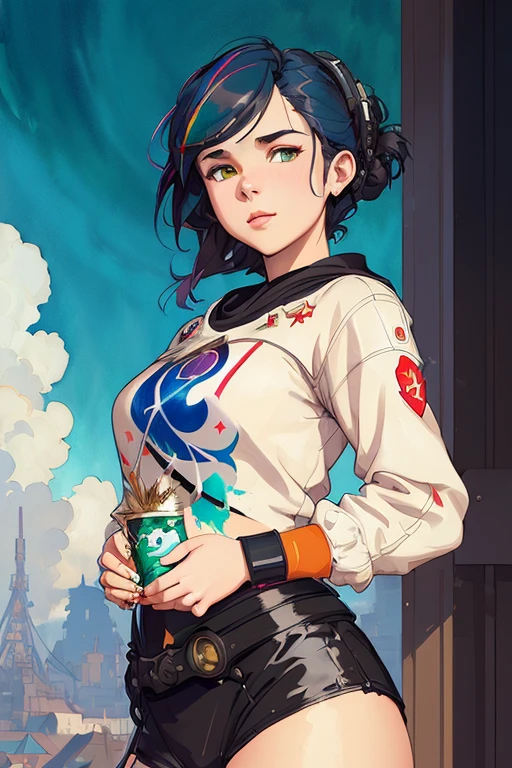 (Girlish Painting:1.3) of (Ultra detailed:1.3),(Cosy:1.3),best quality,masterpiece,highly detailed,ultra-detailed,1girl,[Emma Watson:Chou Tzu-yu:0.2],, unreal engin 5,octane render,(2D:1.2), limited palette flat color,, digital painting, artstation, concept art, smooth, sharp focus,art by ross tran and greg rutkowski and alphonse Mucha and Bak Karol,, (oil painting:1.16),(acrylic paint:1.16),(colorful:1.16), (watercolor:1.16),, by (nvinkpunk:1.0),(kuvshinov:1.0),(dreamlikeart:1.0),(samdoesart:1.0),(modelshoot style:1.0),(by Artist Koho Shoda:1.3),(by Artist Mike Mignola:1.3),(by Artist Joop Polder:1.3),(Classicism Art:1.3),(Industrial Art:1.3),(Solarpunk Art:1.3)