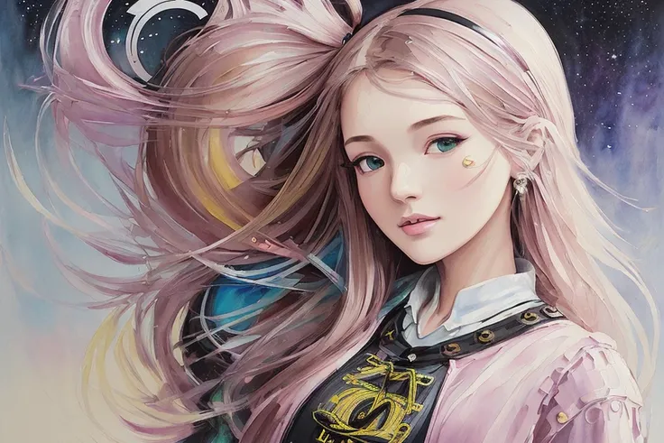 (Girlish Painting:1.3) of (Ultra detailed:1.3),(Cosy:1.3),best quality,masterpiece,highly detailed,ultra-detailed,unreal engin 5,octane render,(2D:1.2), limited palette flat color,, digital painting, artstation, concept art, smooth, sharp focus,art by ross tran and greg rutkowski and alphonse Mucha and Bak Karol,, (oil painting:1.16),(acrylic paint:1.16),(colorful:1.16), (watercolor:1.16),, by (nvinkpunk:1.0),(kuvshinov:1.0),(dreamlikeart:1.0),(samdoesart:1.0),(modelshoot style:1.0),(by Artist Koho Shoda:1.3),(by Artist Mike Mignola:1.3),(by Artist Joop Polder:1.3),(Classicism Art:1.3),(Industrial Art:1.3),(Solarpunk Art:1.3) ,

<lora:taiwanDollLikeness_v10:0.4>, <lora:galGadotLora_v10:0.3>,[Emma Watson:Chou Tzu-yu:0.1],
((out door, dark night)),
((The sky is beautiful, the stars)),
(((From below))), (fisheye shot:1.1)
own_hands_together,
brown hair,
long hair,

(small breast:1.3),
(wearing chanel dress:1.2),
look up,

(Hogwarts:1.3),