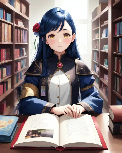 best quality,masterpiece,highly detailed,ultra-detailed,1girl upper body ,Ascendance of a Bookworm,Rosemyne
1girl, solo, Myne, Rosemyne, detailed face, blue hair, blue ceremonial clothes, rosemyne bookworm, sitting, reading book,Y'whL
The titular bookworm, Urano (a college student) was on the cusp of being a librarian when she was ironically crushed to death under a pile of books during an earthquake and reincarnated as a sickly five-year-old girl named Myne, but in a world where books are only for extremely rich nobles. Her frailty is due to a rare disease known as the "Devouring," which consists of high fevers that spark whenever the host is stressed or depressed. Now, Myne has to put her book-knowledge to the test in order to become a librarian in her new world.
<lora:Rosemyne1:1.0:Chr>
<lora:anime_minimalist_v1:-0.3:BFaceS>
The Library of Cittgazze:Located in the mysterious and parallel world of Cittgazze, the Library is a place of wonder and secrets. The building itself seems to merge with the ethereal landscape, its walls made of shimmering crystal that reflects the ever-changing hues of the sky. Books and manuscripts float in mid-air, suspended by an unseen force, creating an otherworldly atmosphere. The library's shelves extend endlessly, disappearing into a misty horizon. Pages flutter gently, whispering stories and ancient knowledge to those who dare to listen. Explorers and scholars from different dimensions gather here, drawn by the allure of undiscovered wisdom and the chance to unlock the mysteries of the multiverse.