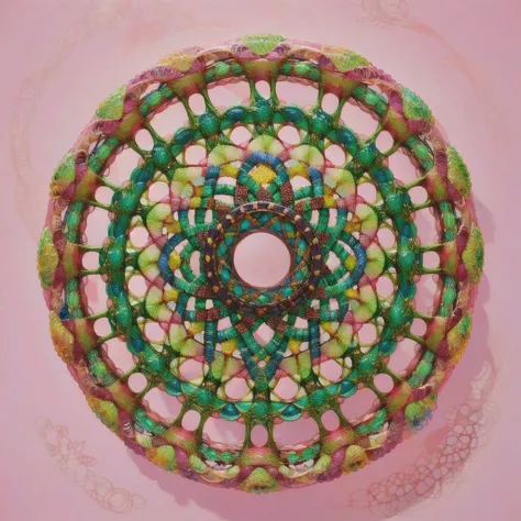 (masterpiece, top quality, best quality, official art, beautiful and aesthetic:1.2), a pink spirograph <lora:Spirograph:1.0>