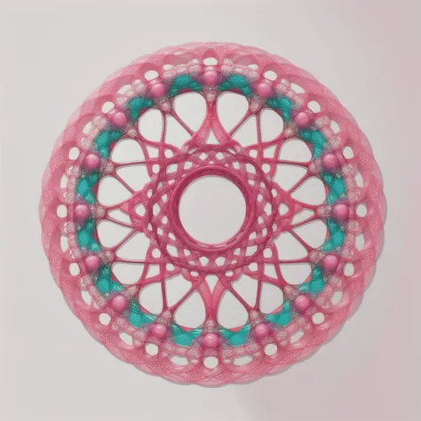 (masterpiece, top quality, best quality, official art, beautiful and aesthetic:1.2), a pink spirograph <lora:Spirograph:1.0>